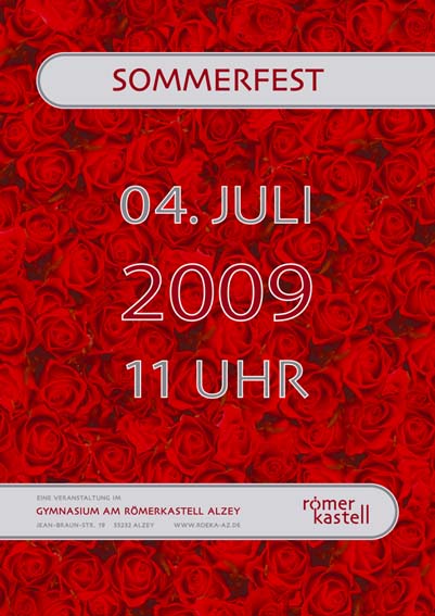 Plakat Sommerfest 2009