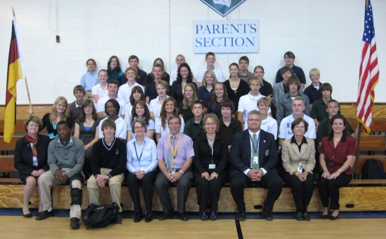 Gruppenbild nach dem Assembly an der st. Mary’s Ryken high School